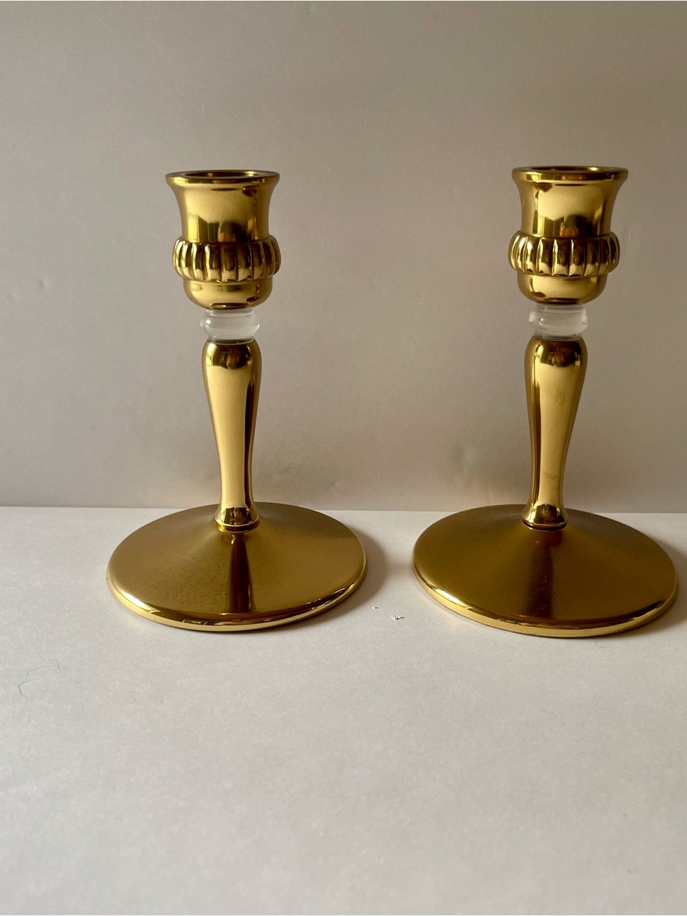 Vintage PartyLite brass taper candlestick holder